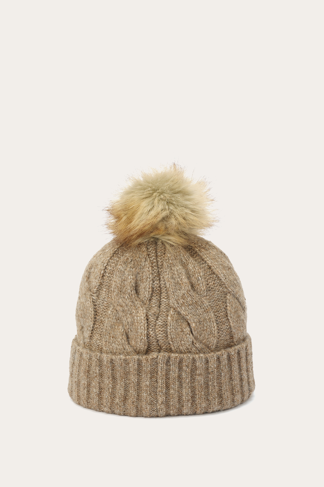 Frye Burnt Olive Wide Cable Cuff Hat / Burnt Olive