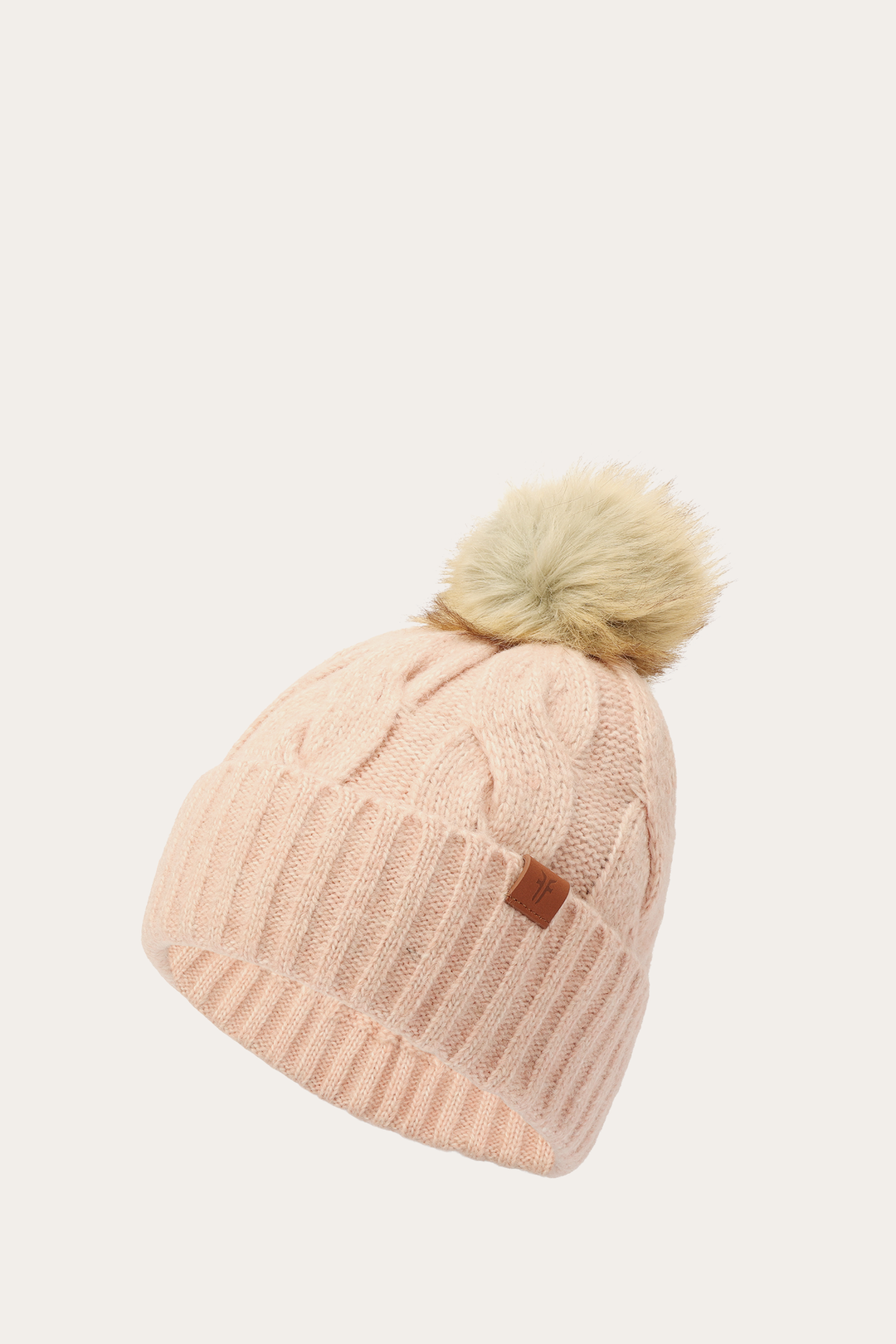 Frye Rose Cloud Wide Cable Cuff Hat / Rose Cloud