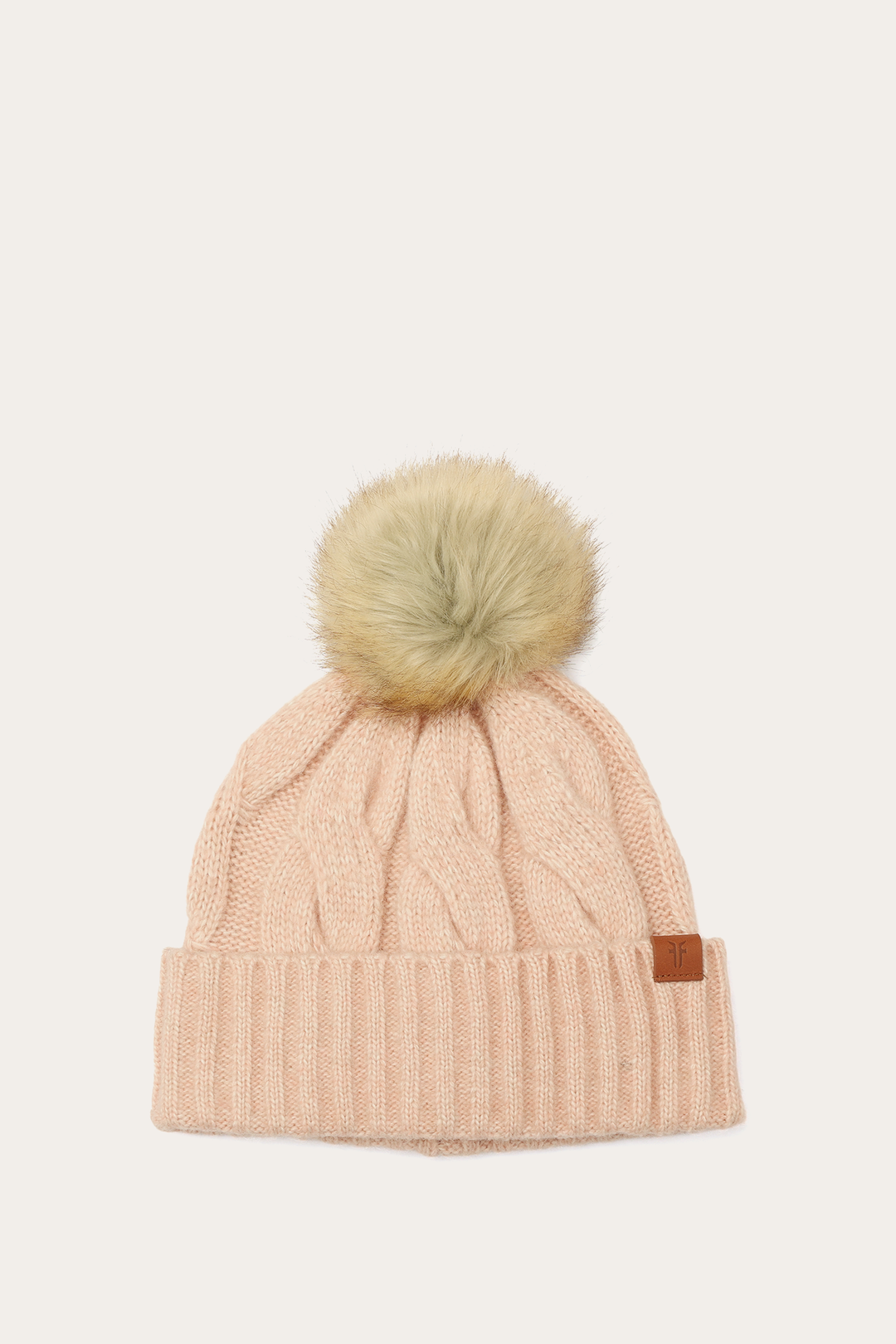 Frye Rose Cloud Wide Cable Cuff Hat / Rose Cloud