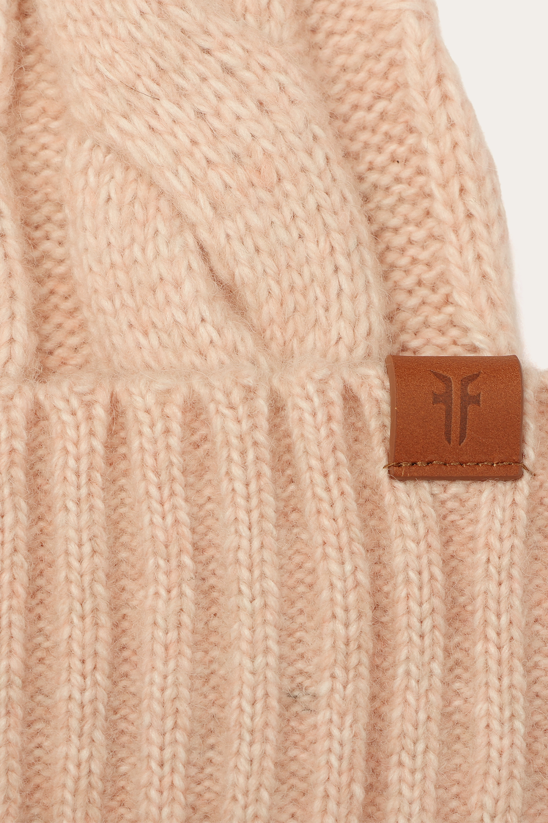 Frye Rose Cloud Wide Cable Cuff Hat / Rose Cloud