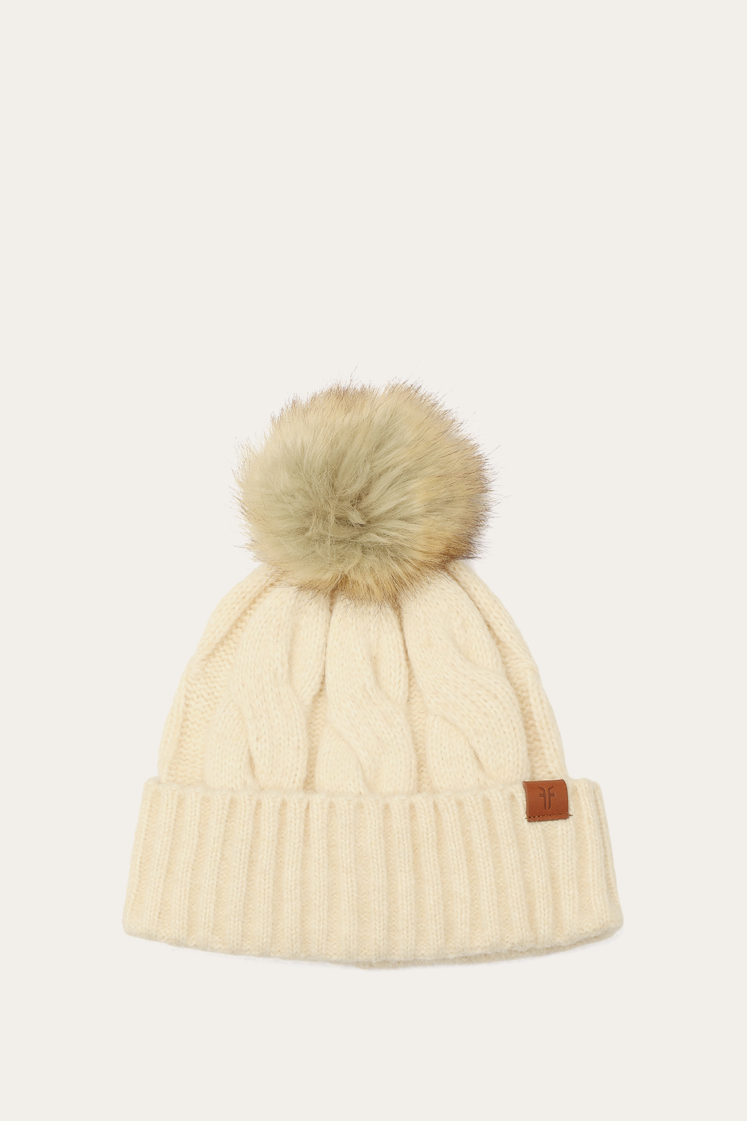 Frye Birch Wide Cable Cuff Hat / Birch