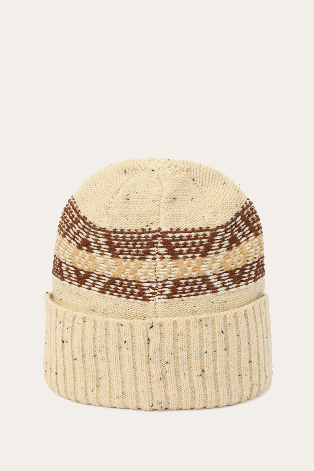 Frye Birch Tweed Fair Isle Cuff Hat / Birch