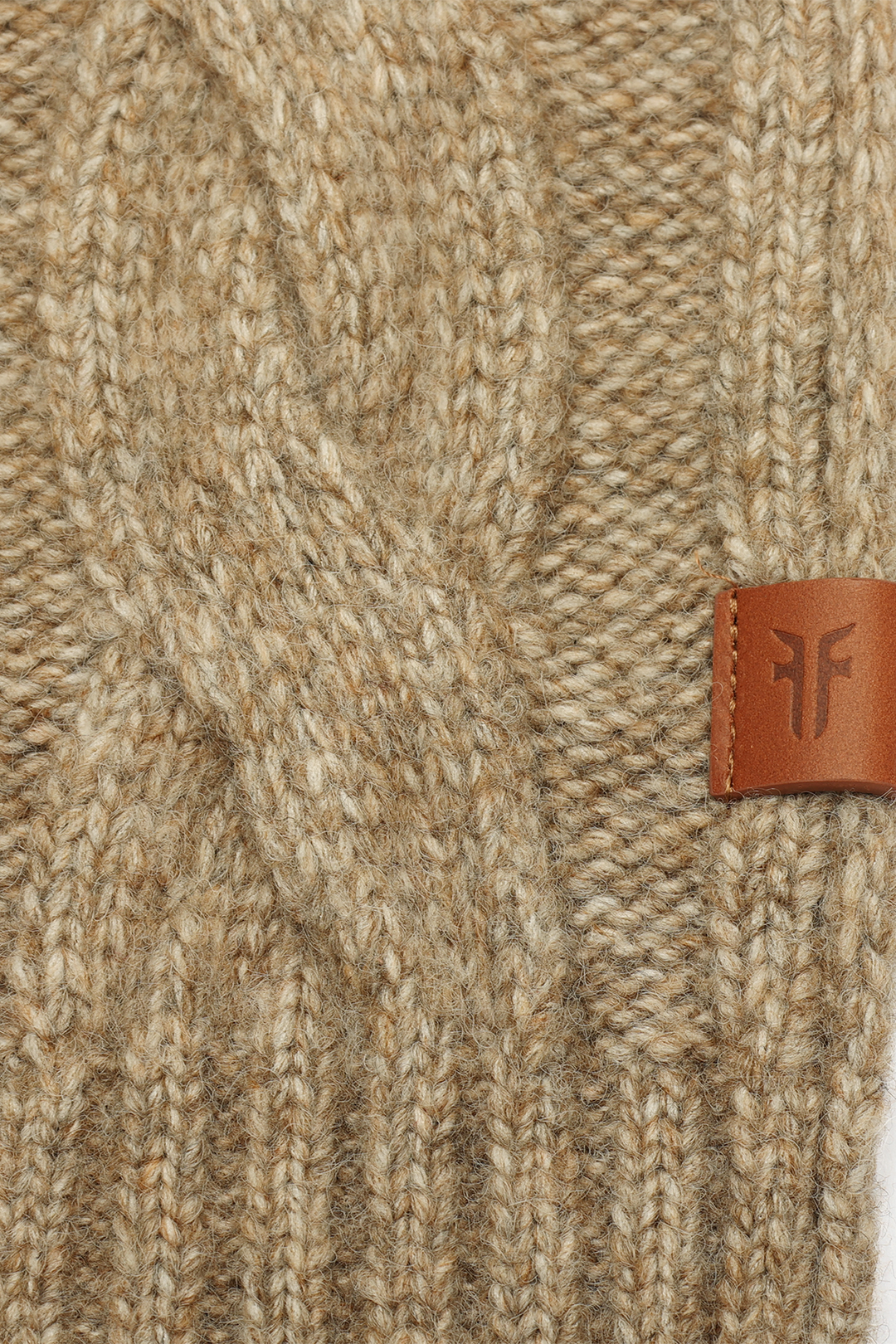 Frye Burnt Olive Wide Cable Scarf / Burnt Olive