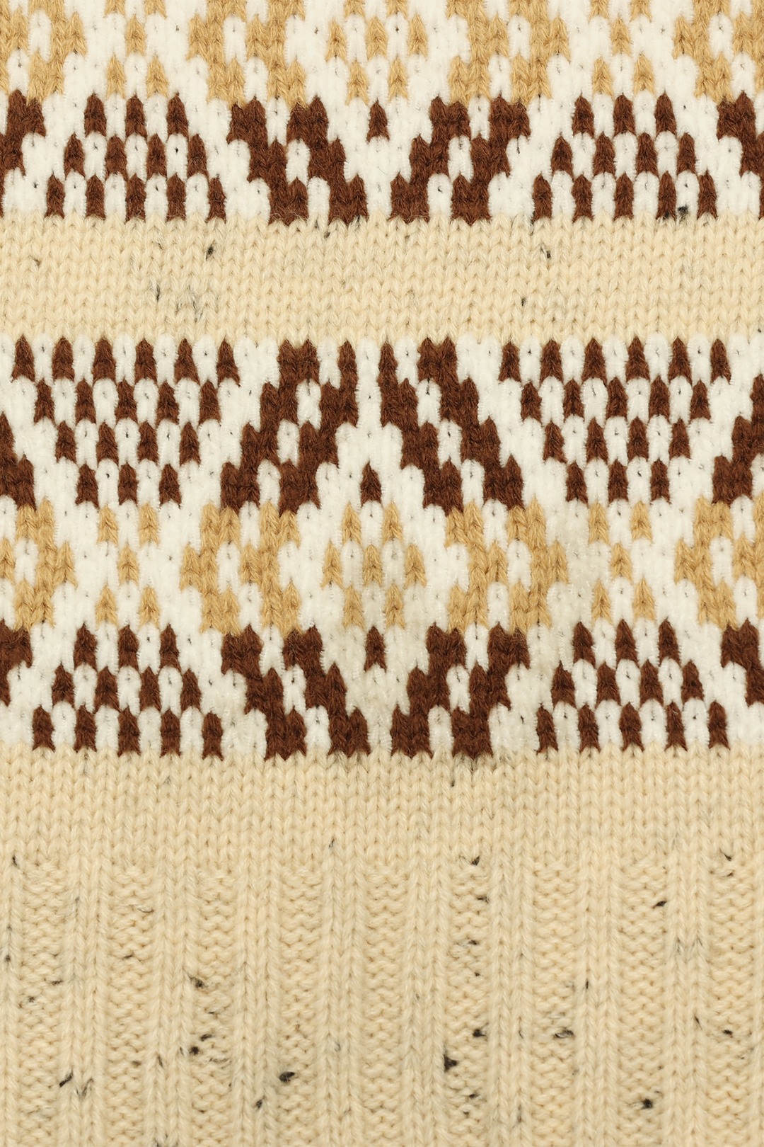 Frye Birch Tweed Fair Isle Scarf / Birch