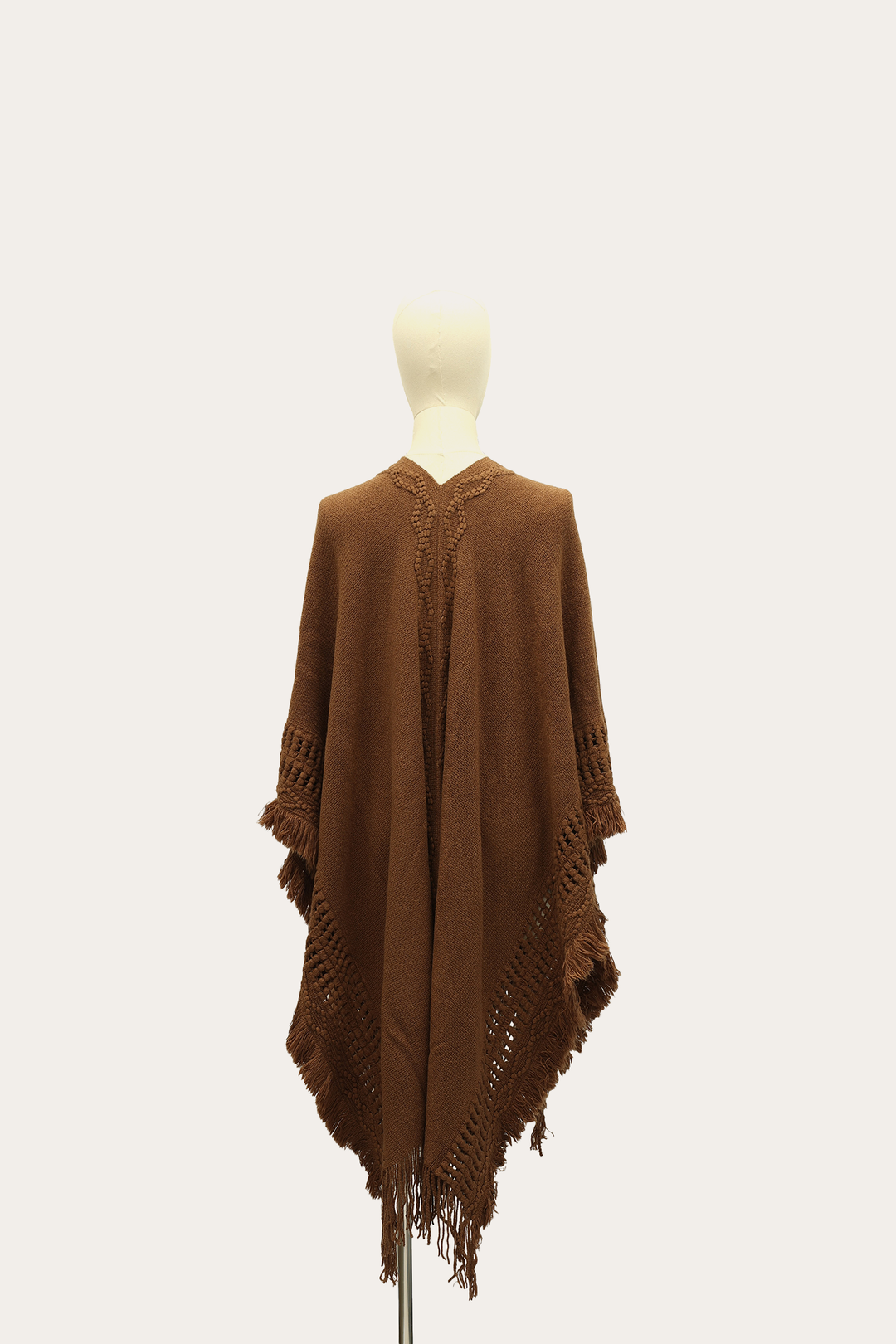 Frye Acorn Embellished Fringe Ruana / Acorn