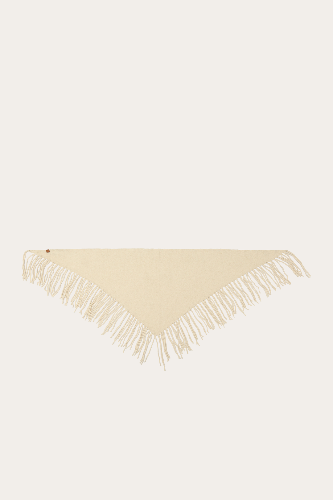 Frye Birch Long Fringe Triangle Scarf / Birch