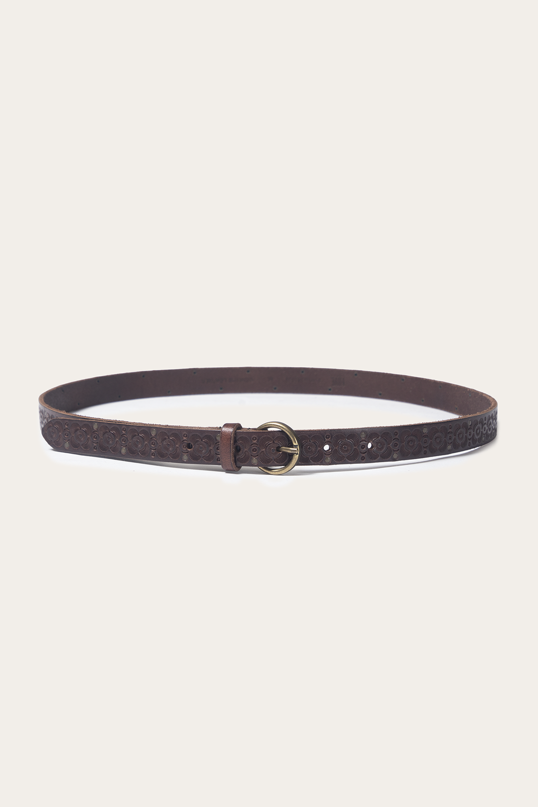 Frye Tan 20mm Tooling & Stud Belt / Tan