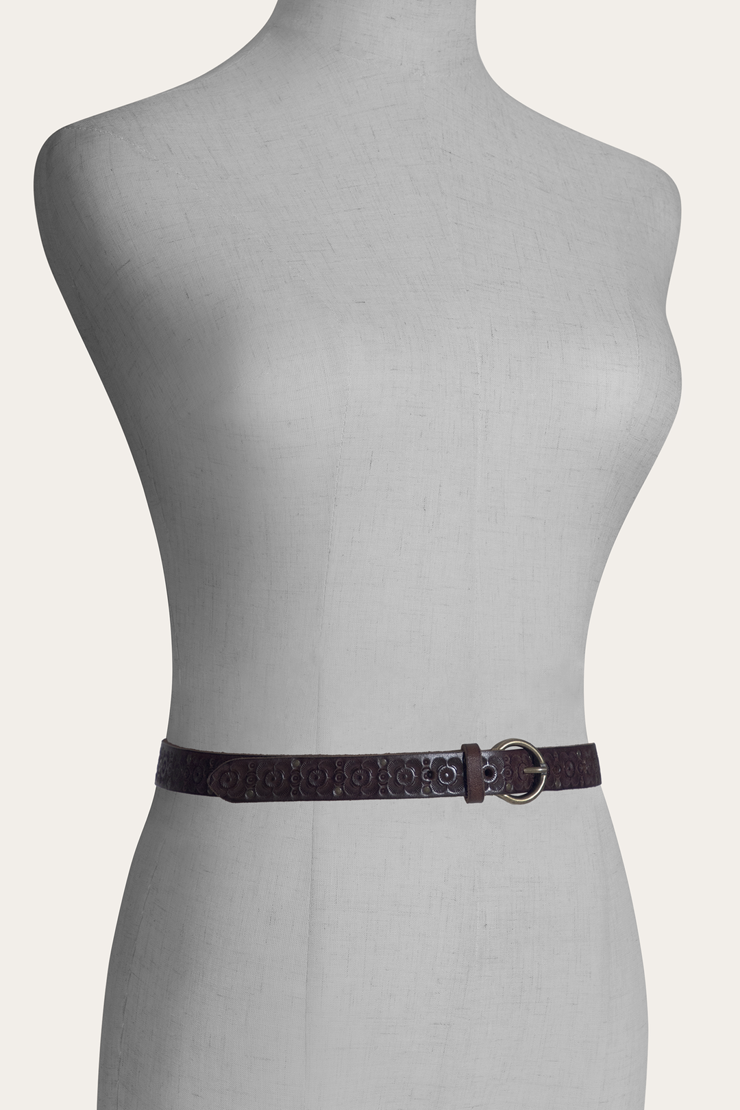 Frye Tan 20mm Tooling & Stud Belt / Tan