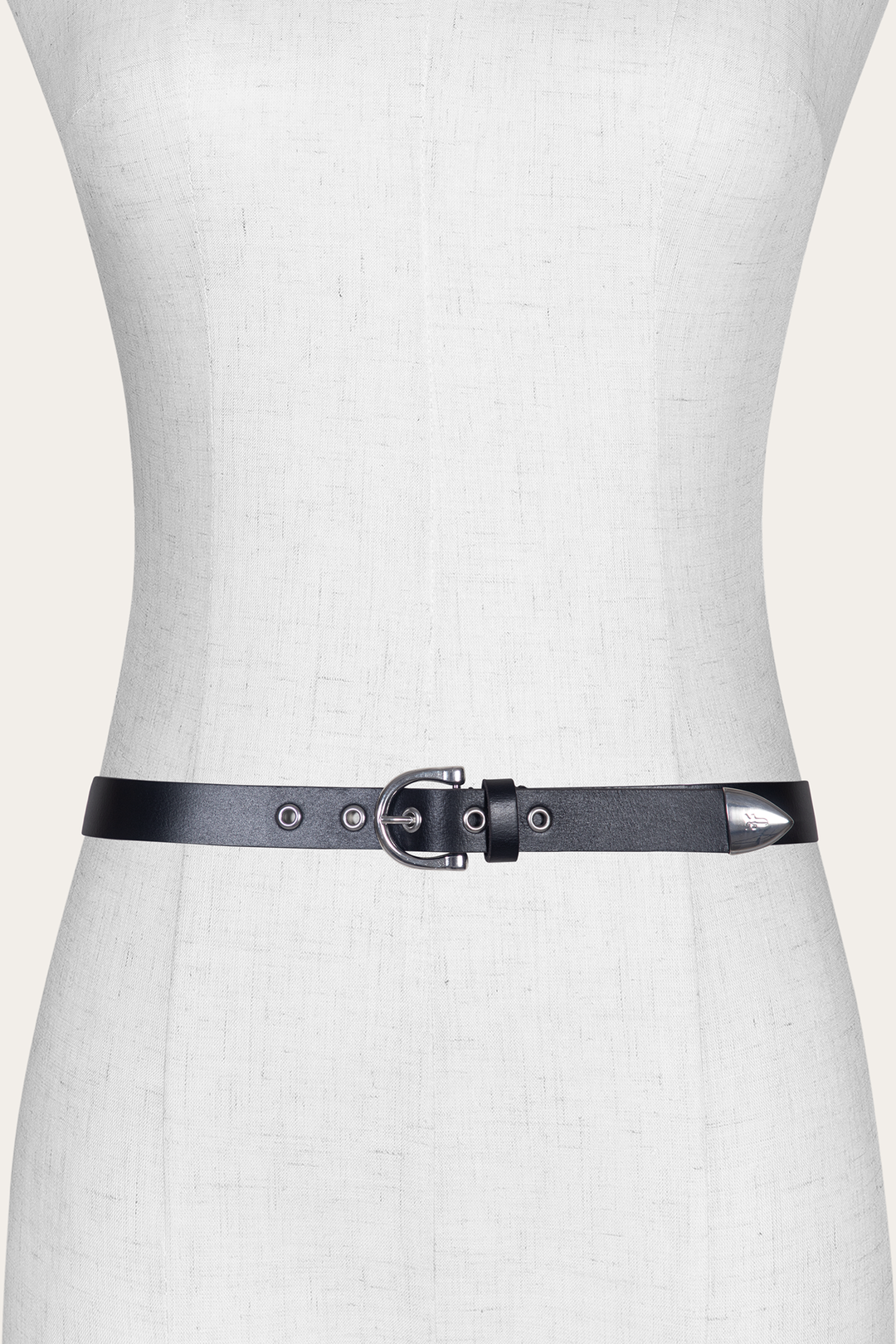 Frye Women’s Black 25mm Horseshoe Buckle Belt / Black