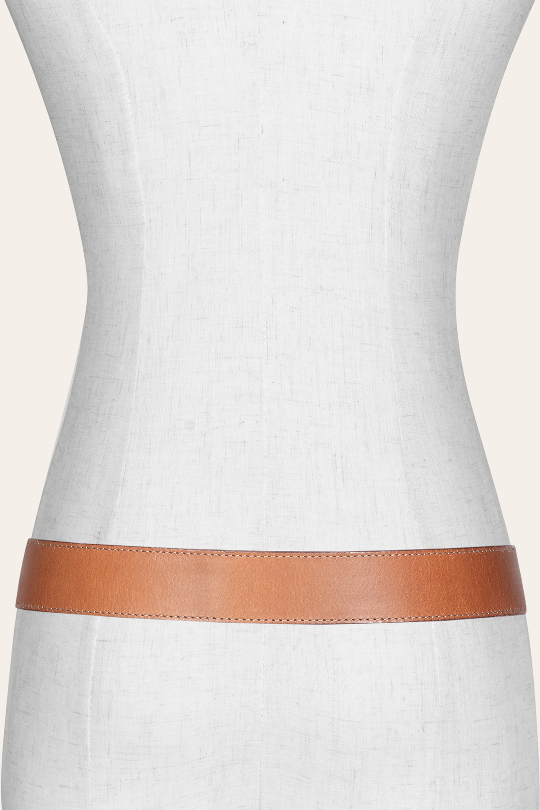 Frye Women’s Beige 35mm Belt With Concho On Loop / Beige