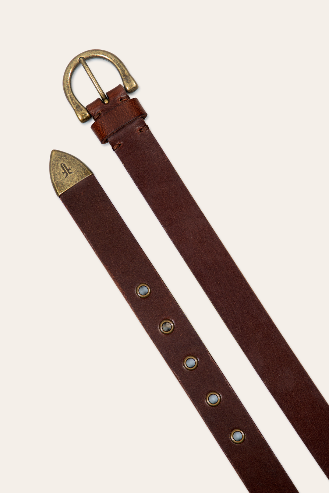 Frye Women’s Tan 25mm Horseshoe Buckle Belt / Tan