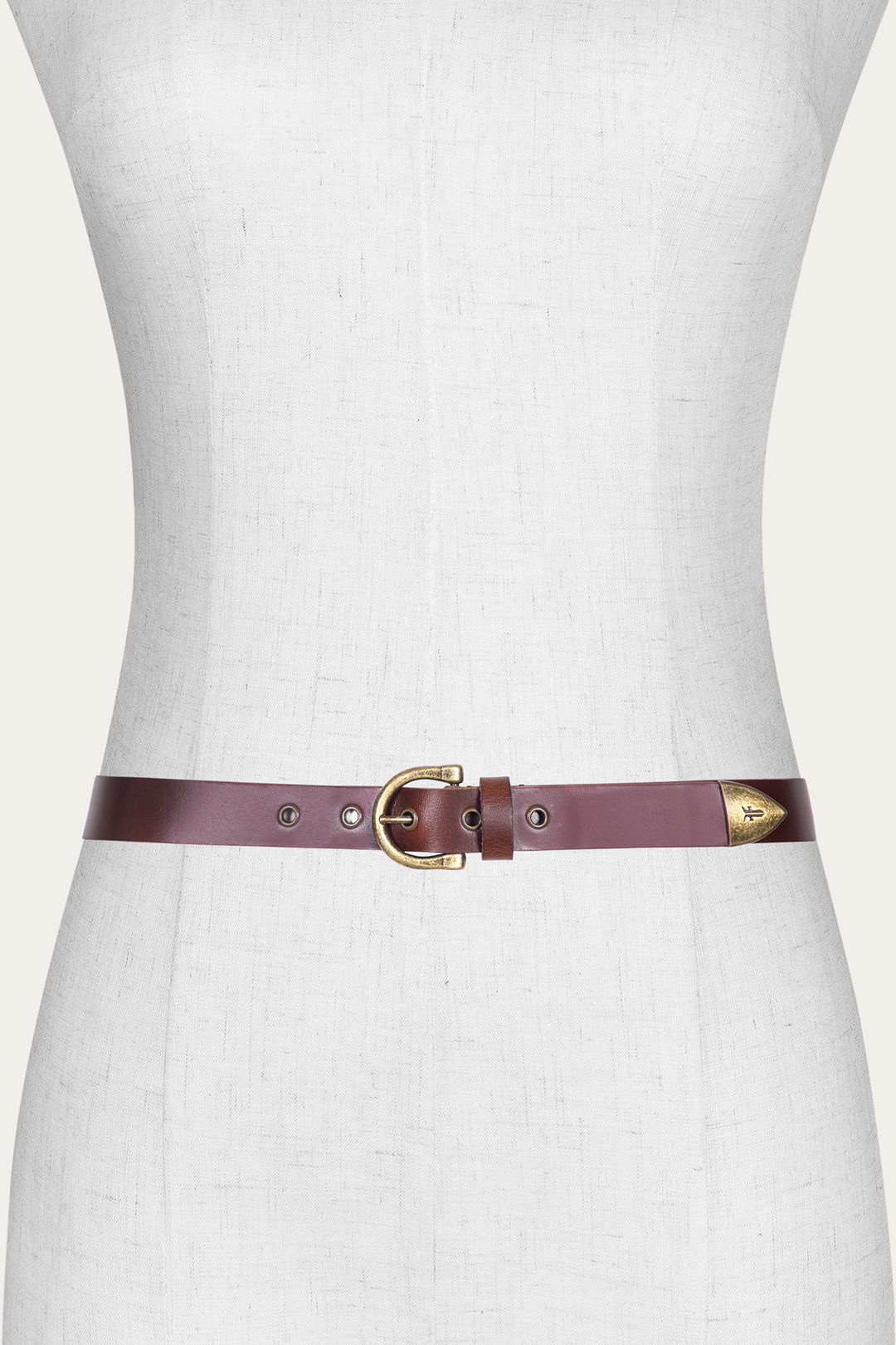 Frye Women’s Tan 25mm Horseshoe Buckle Belt / Tan