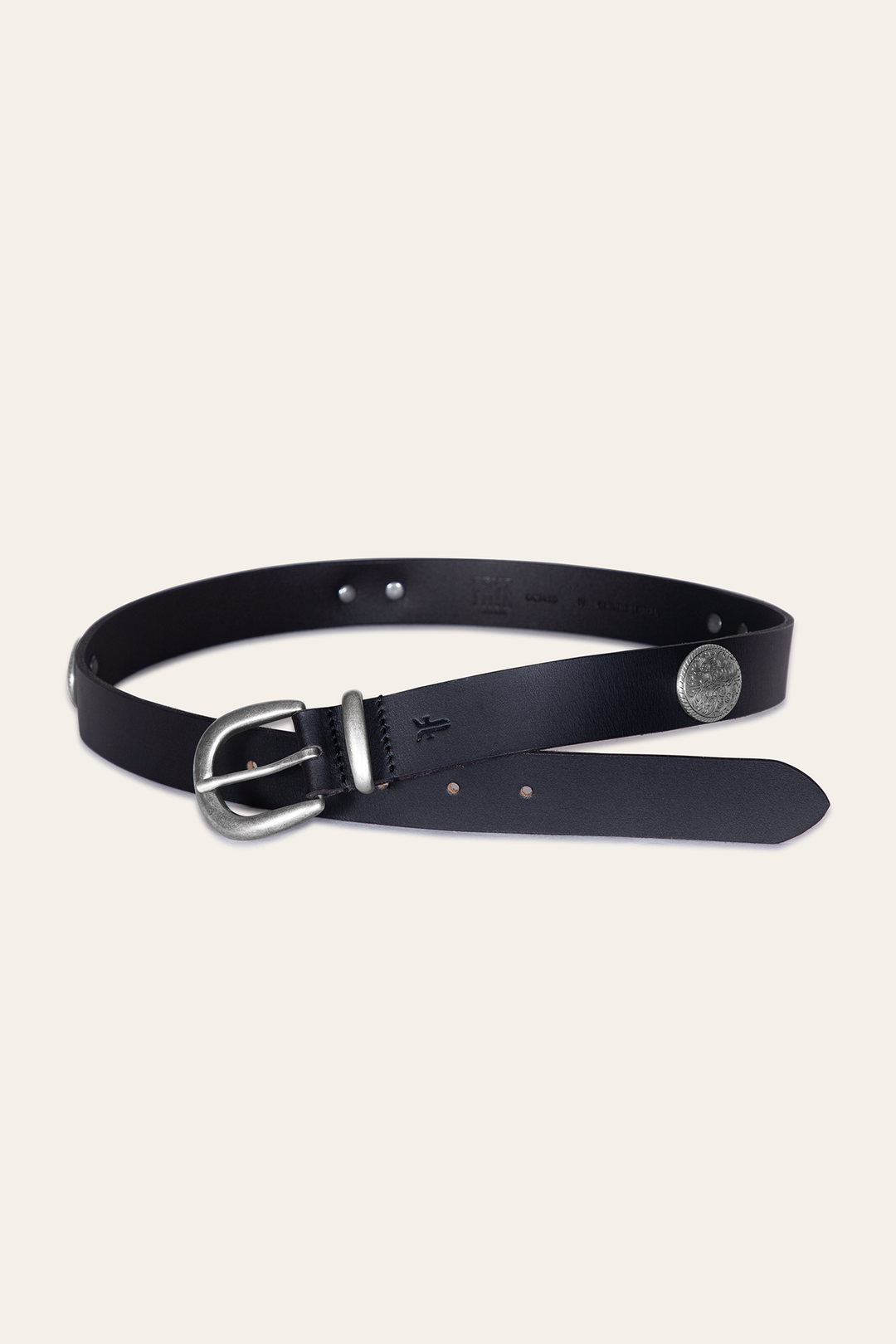 Frye Women’s Black 30mm Concho Belt / Black