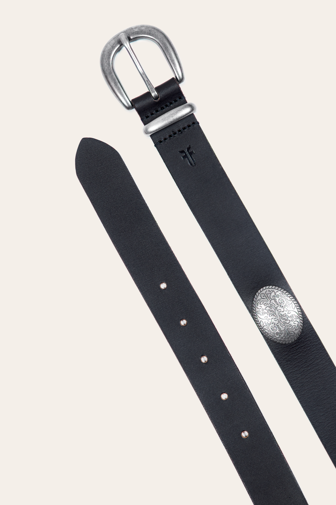 Frye Women’s Black 30mm Concho Belt / Black