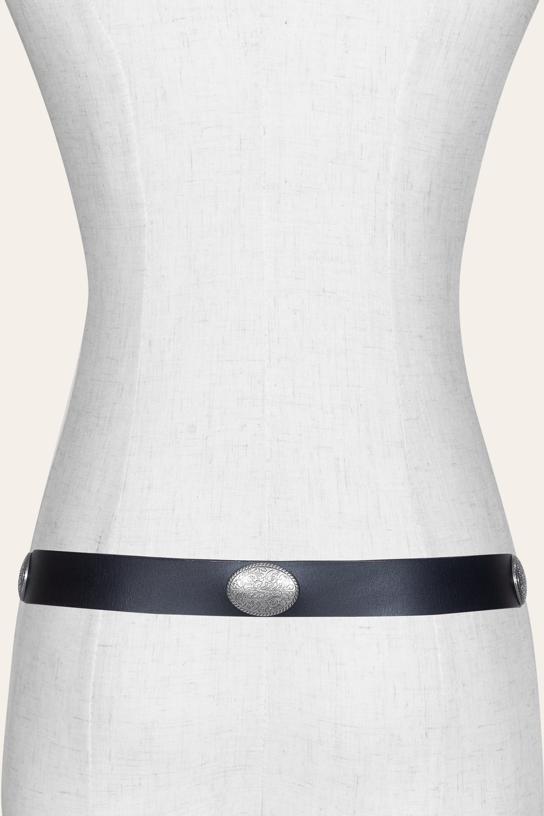 Frye Women’s Black 30mm Concho Belt / Black