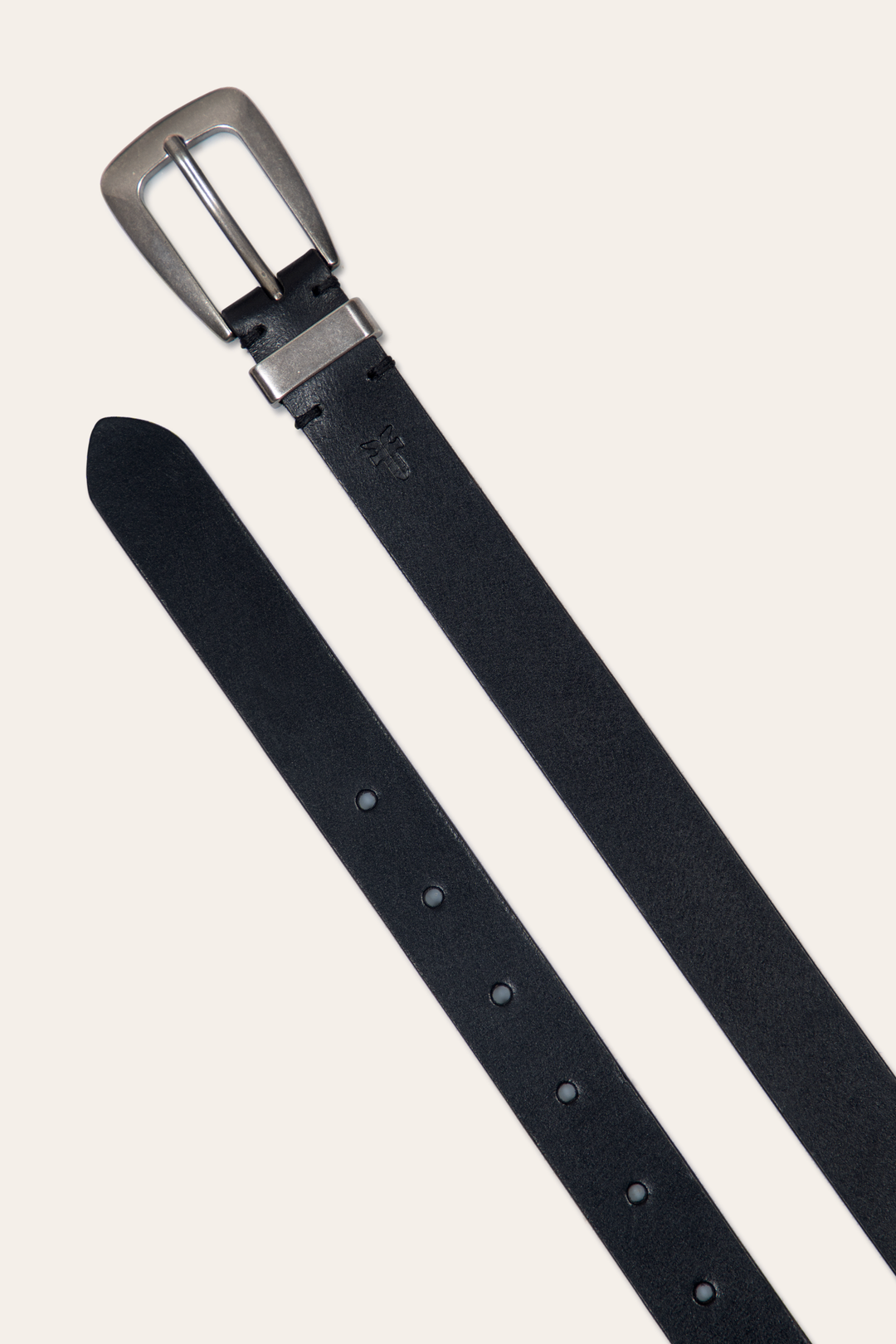 Frye Women’s Black 25mm Belt With Metal Loop / Black