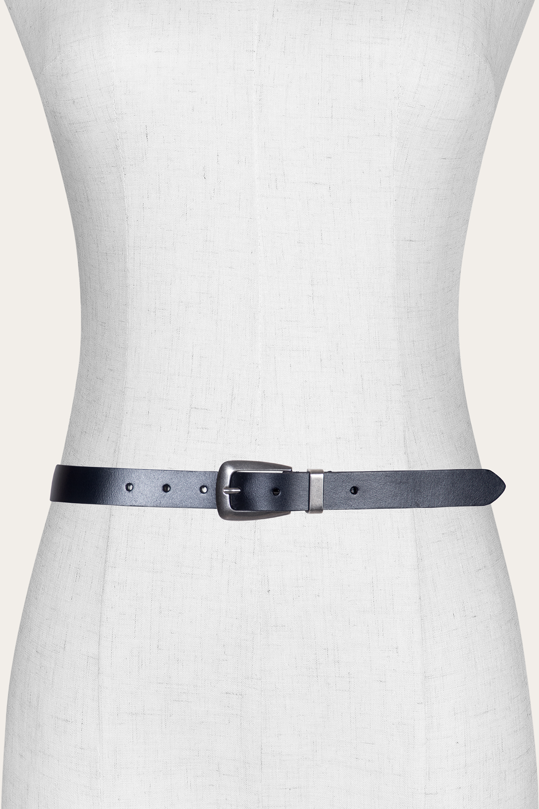 Frye Women’s Black 25mm Belt With Metal Loop / Black