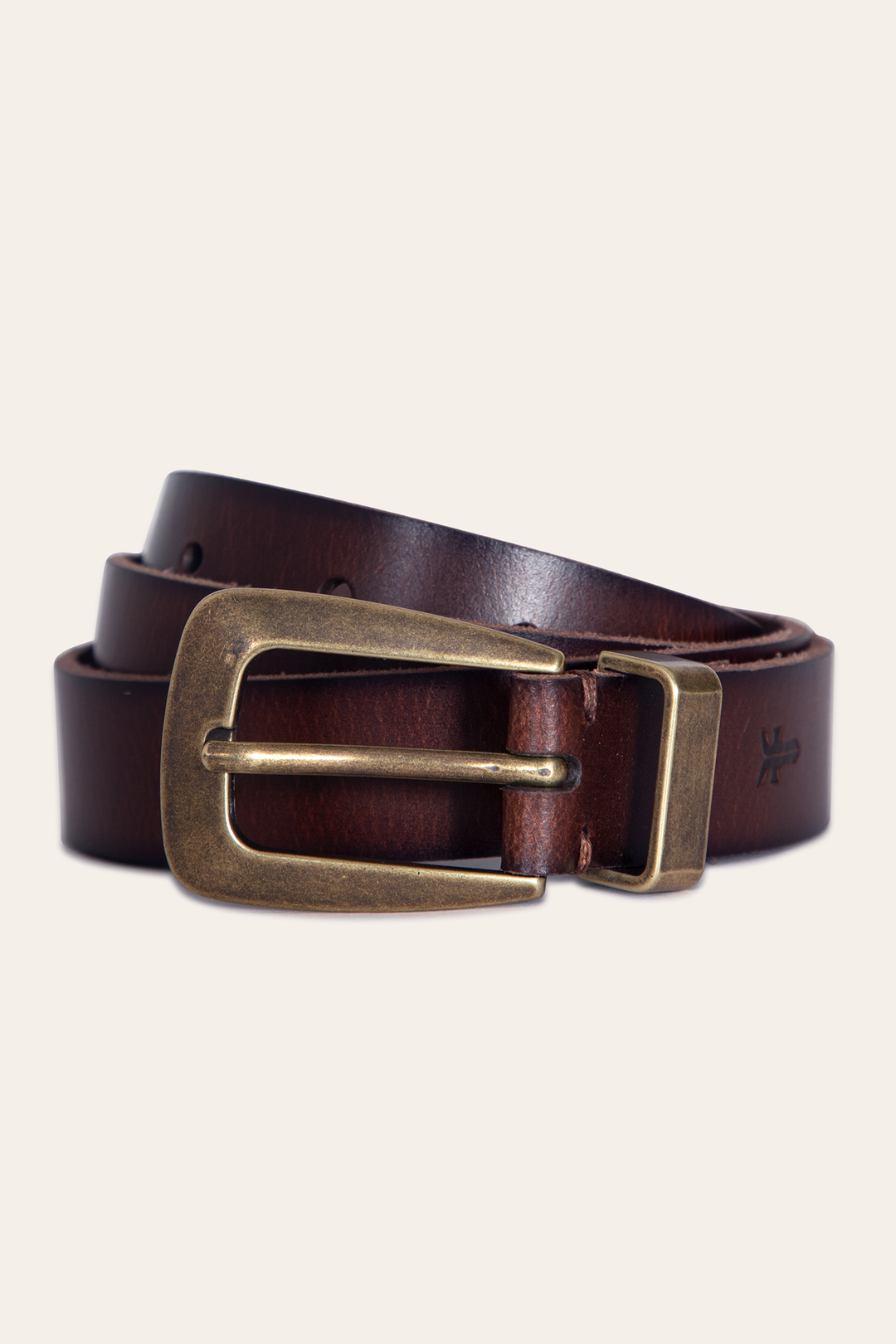 Frye Women’s Tan 25mm Belt With Metal Loop / Tan