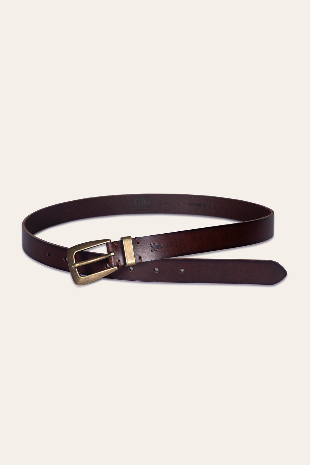 Frye Women’s Tan 25mm Belt With Metal Loop / Tan