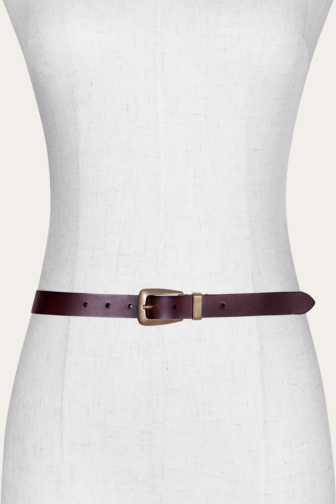 Frye Women’s Tan 25mm Belt With Metal Loop / Tan