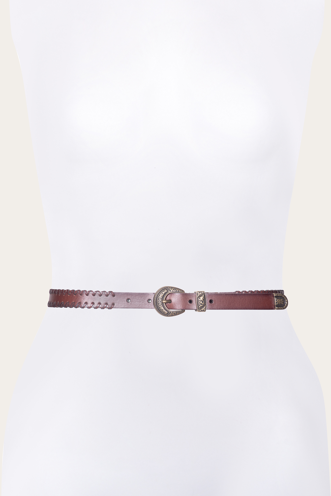 Frye 20mm Tan Leather Belt With 3-Piece Buckle Set / Tan