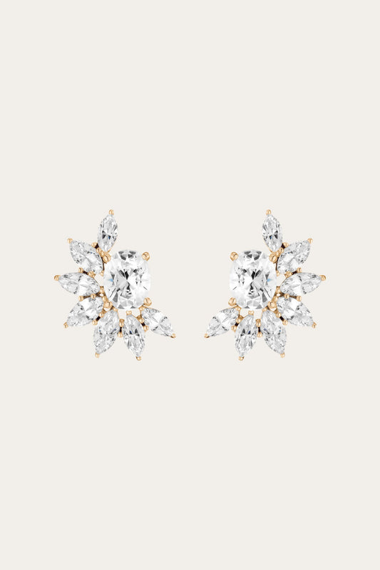 Frye Women’s Marquise Fringe Earrings | Aurate x The Frye Company / Yellow Vermeil