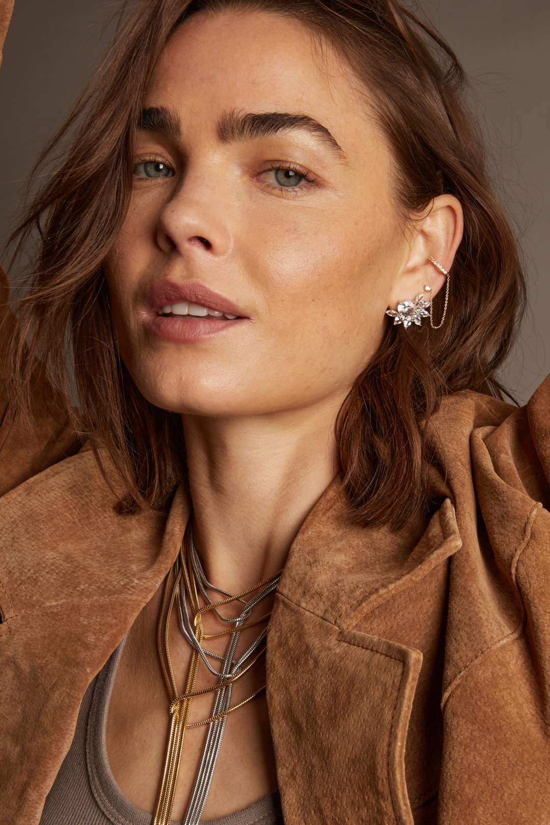 Frye Women’s Marquise Fringe Earrings | Aurate x The Frye Company / Yellow Vermeil