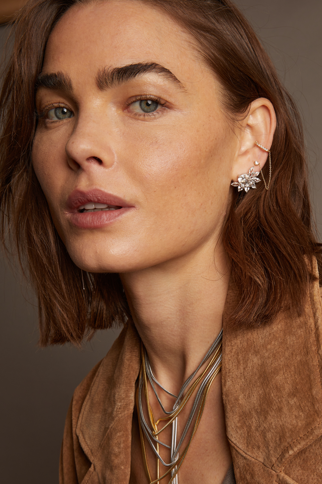 Frye Women’s Marquise Fringe Earrings | Aurate x The Frye Company / Sterling Silver