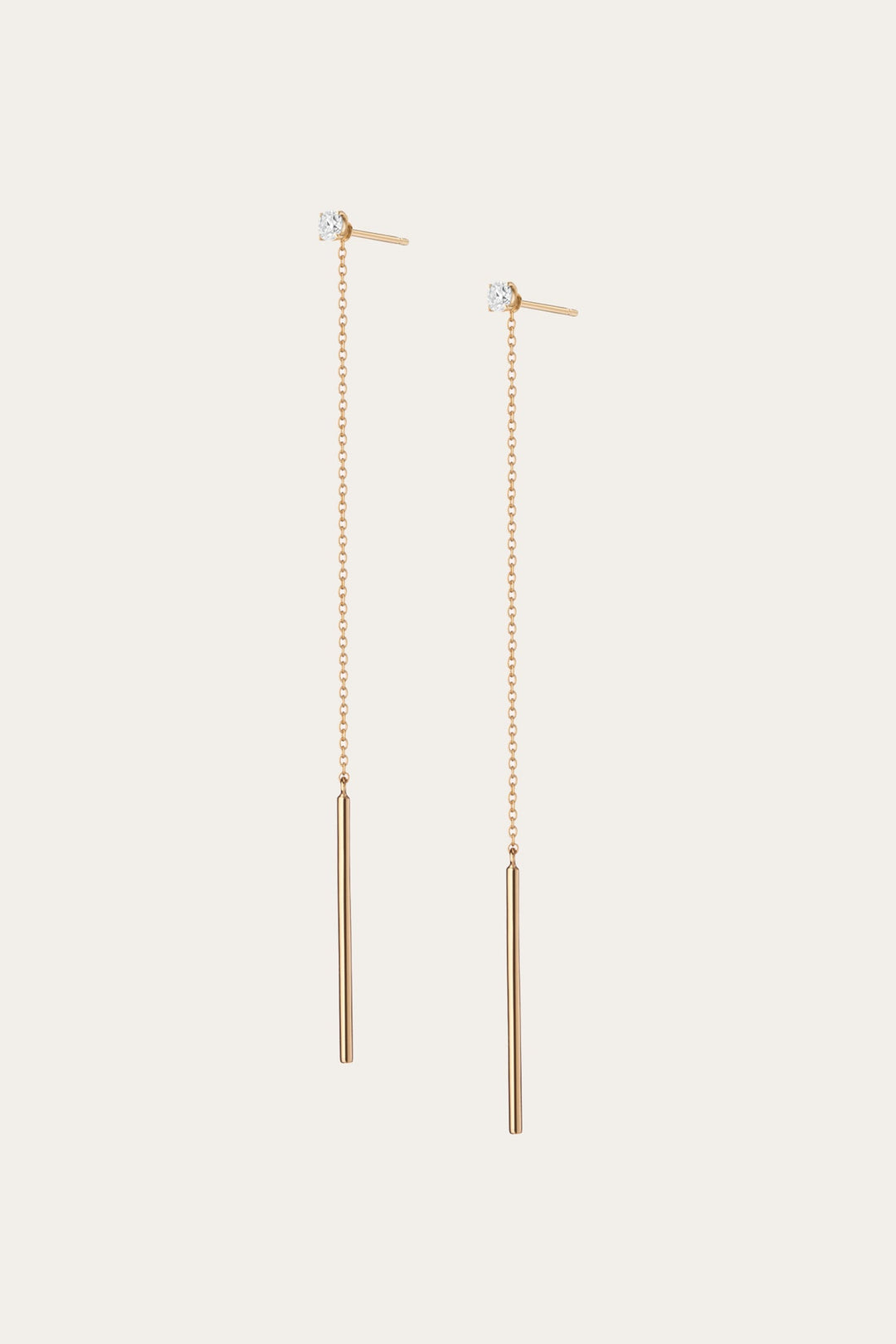 Frye Women’s Lab Grown Diamond Lariat Earrings | Aurate x The Frye Company / 14k Yellow Gold