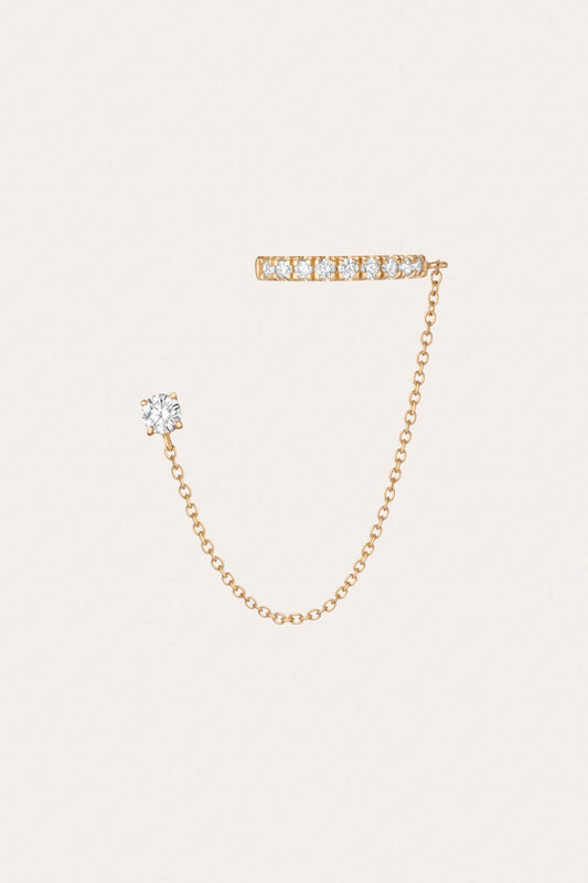Frye Women’s Lab Grown Diamond Stud and Ear Cuff | Aurate x The Frye Company / 14k Yellow Gold