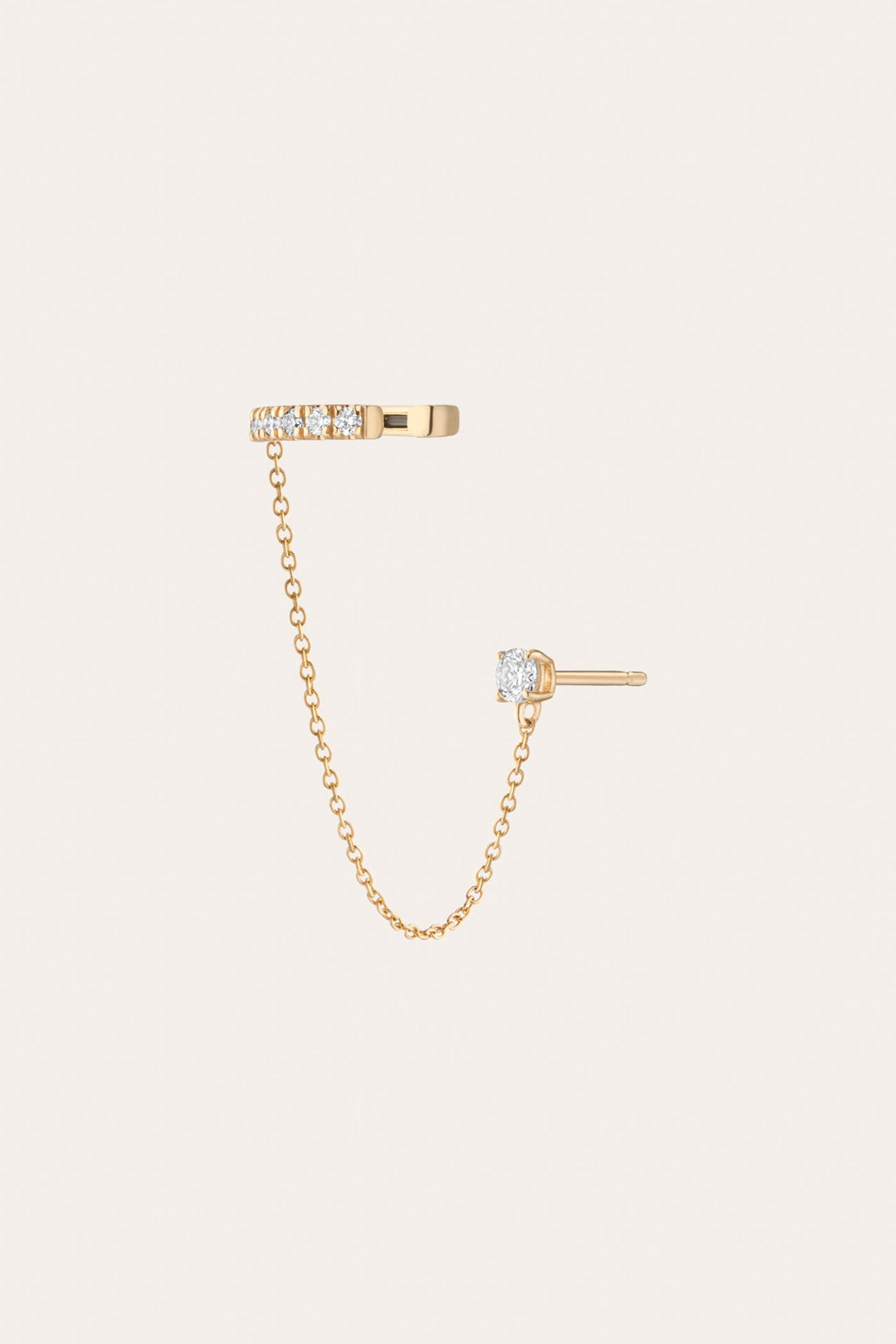 Frye Women’s Lab Grown Diamond Stud and Ear Cuff | Aurate x The Frye Company / 14k Yellow Gold