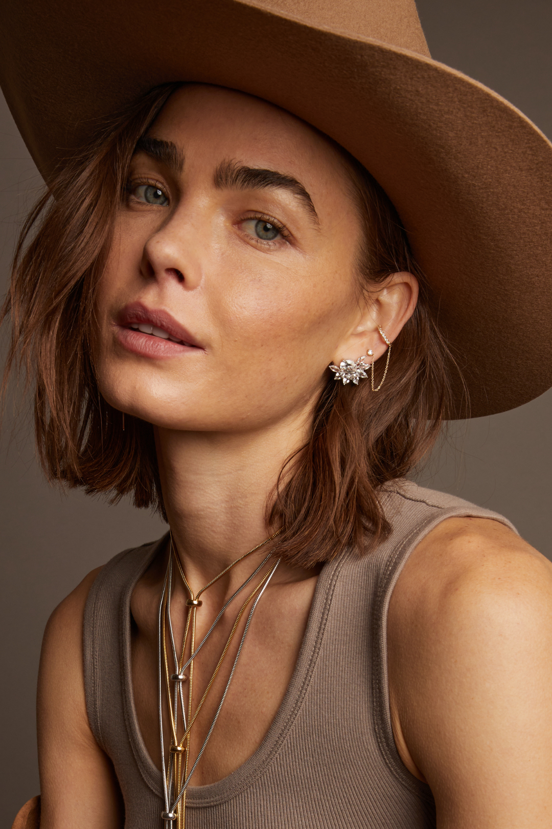 Frye Women’s Lab Grown Diamond Stud and Ear Cuff | Aurate x The Frye Company / 14k Yellow Gold