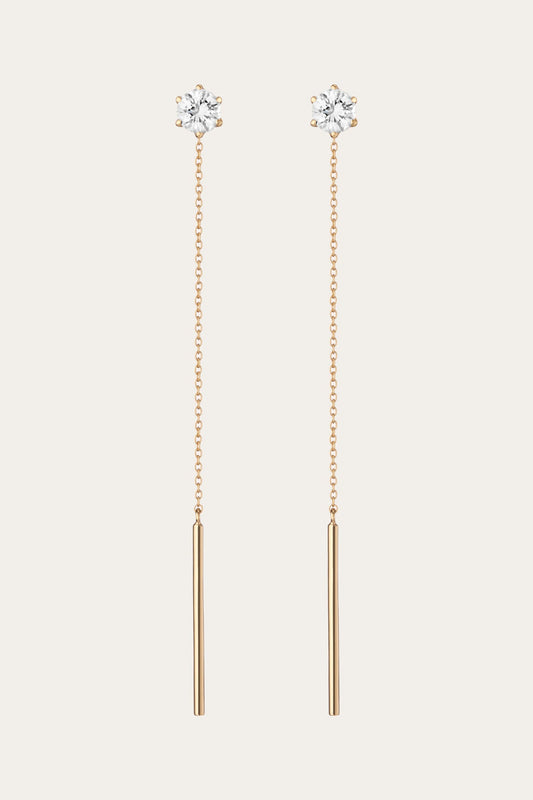 Frye Women’s Spur Lariat Earrings | Aurate x The Frye Company / Yellow Vermeil