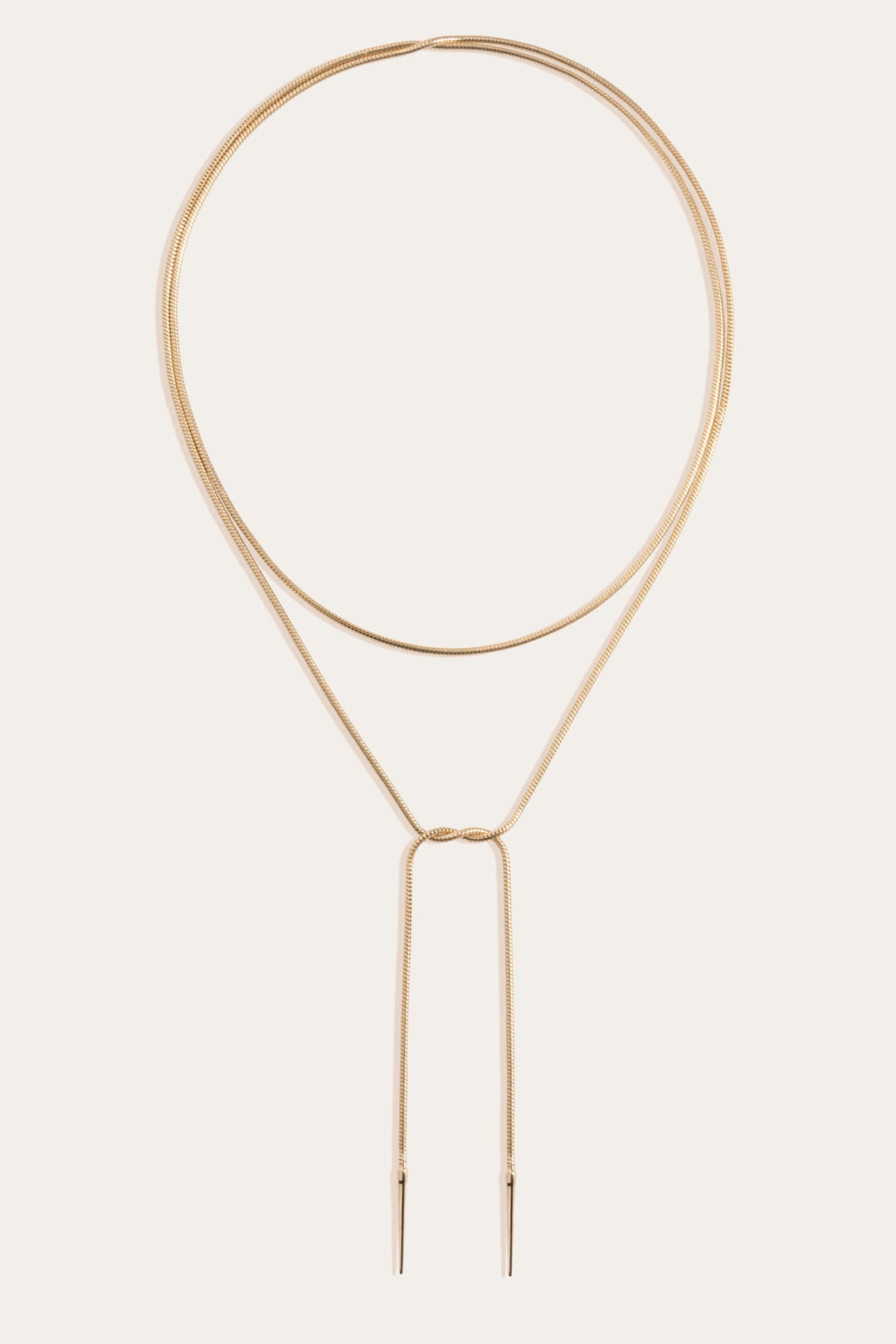 Frye Women’s Lasso Wrap Necklace | Aurate x The Frye Company / Yellow Vermeil