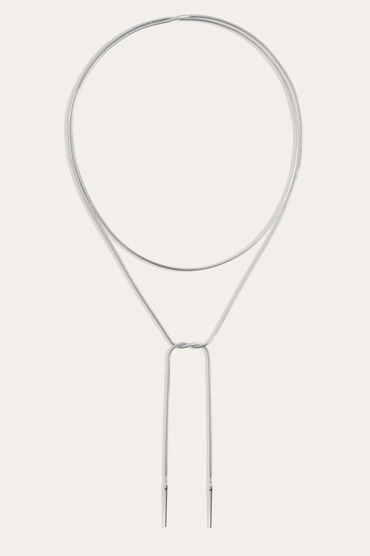 Frye Women’s Lasso Wrap Necklace | Aurate x The Frye Company / Sterling Silver