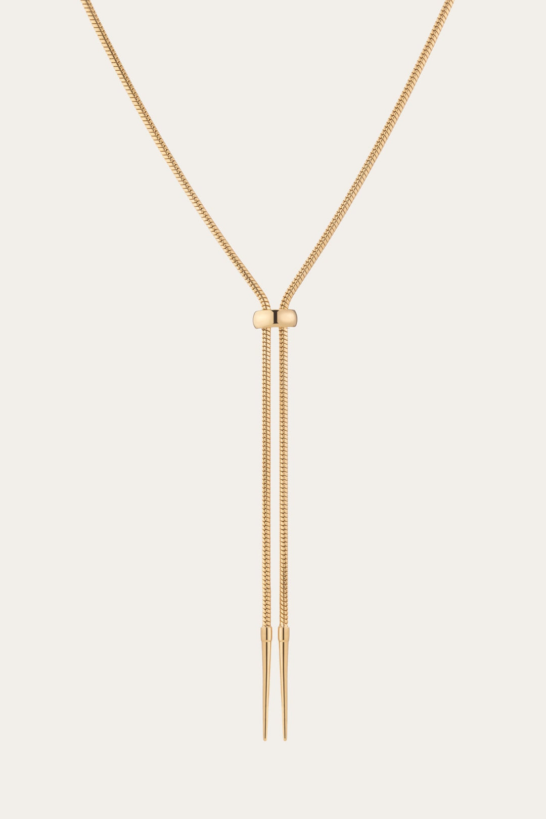 Frye Women’s Lasso Bolo Necklace | Aurate x The Frye Company / Yellow Vermeil