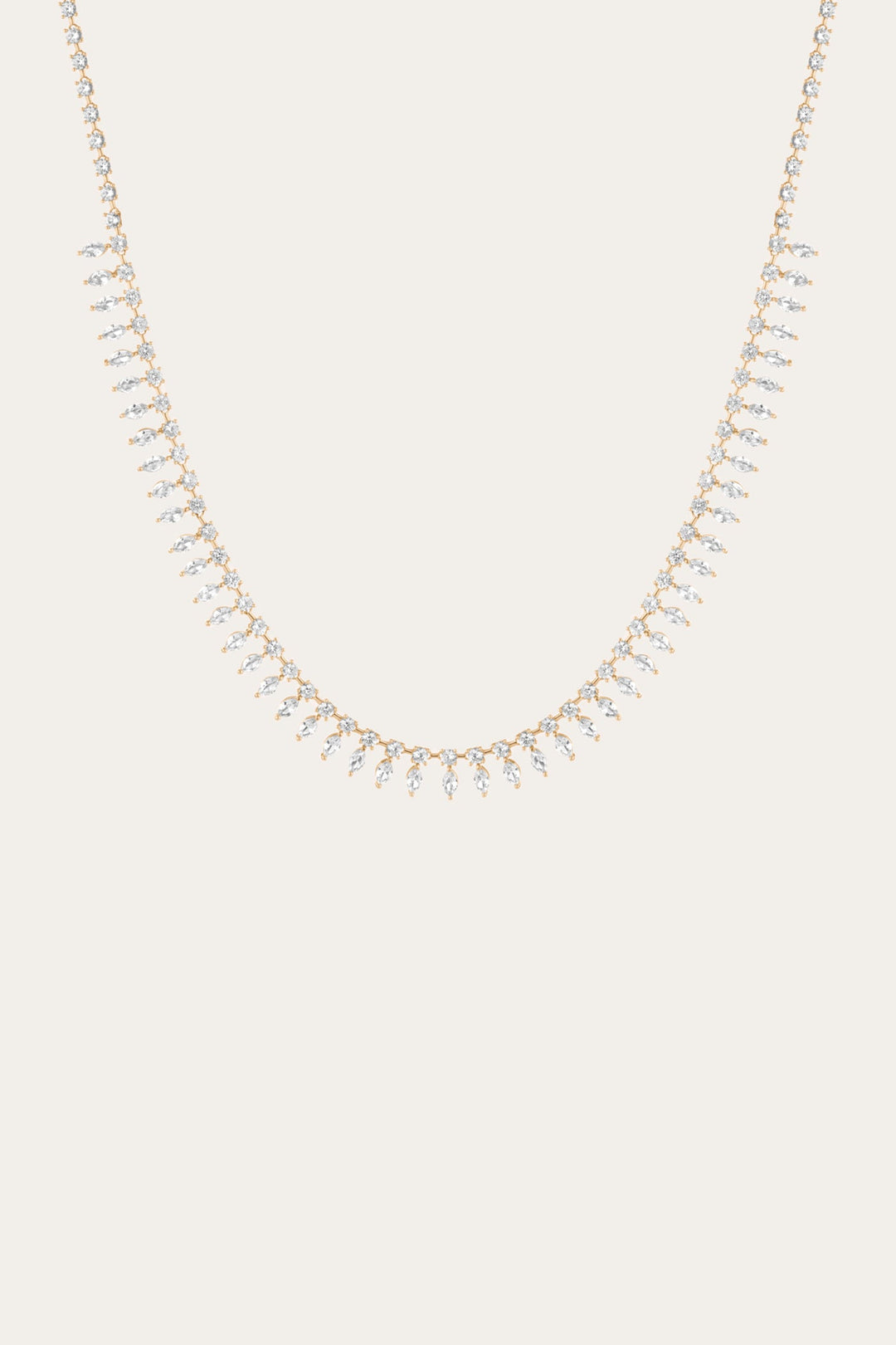 Frye Women’s Marquise Fringe Necklace | Aurate x The Frye Company / Yellow Vermeil