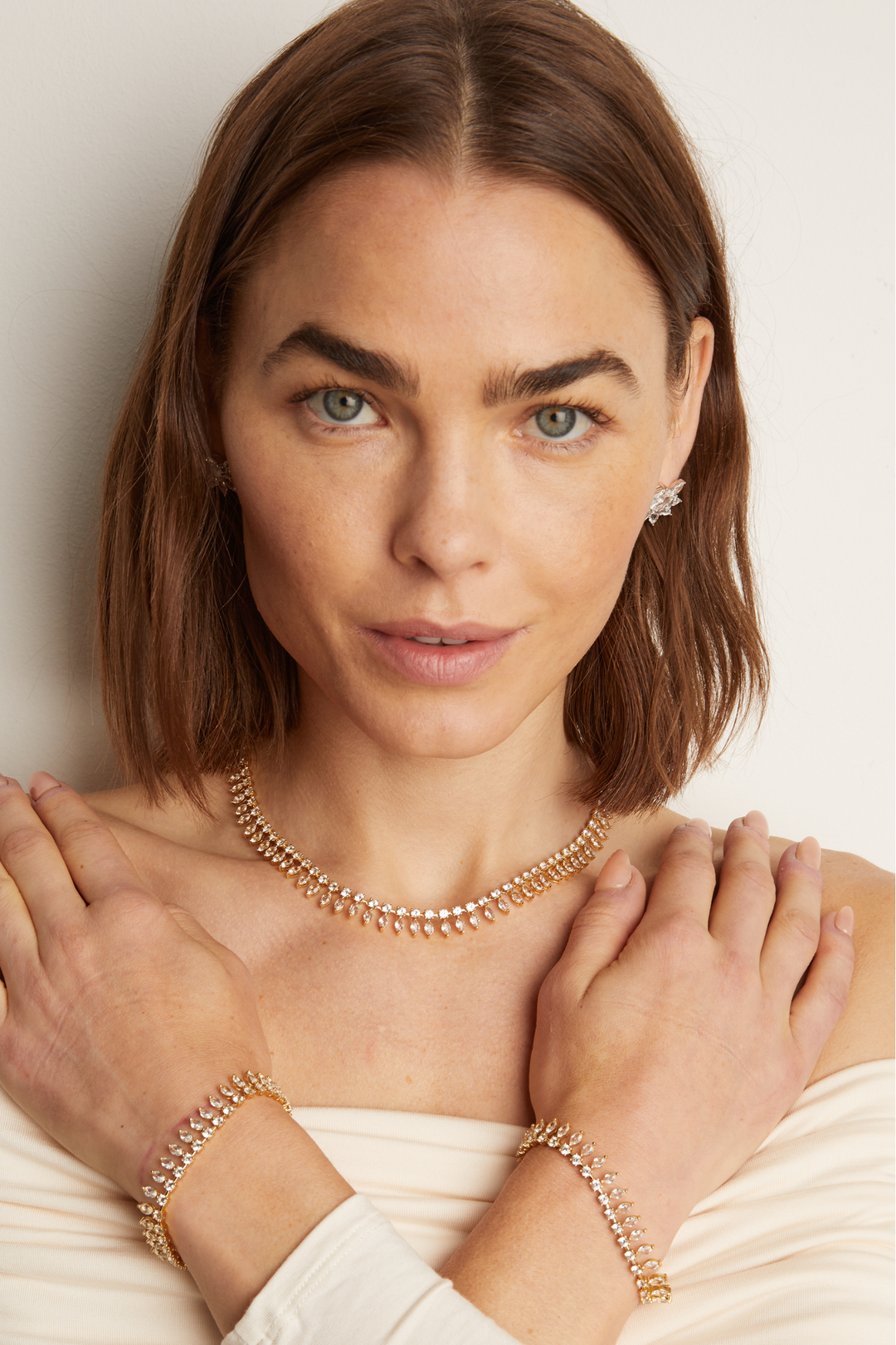 Frye Women’s Marquise Fringe Necklace | Aurate x The Frye Company / Yellow Vermeil