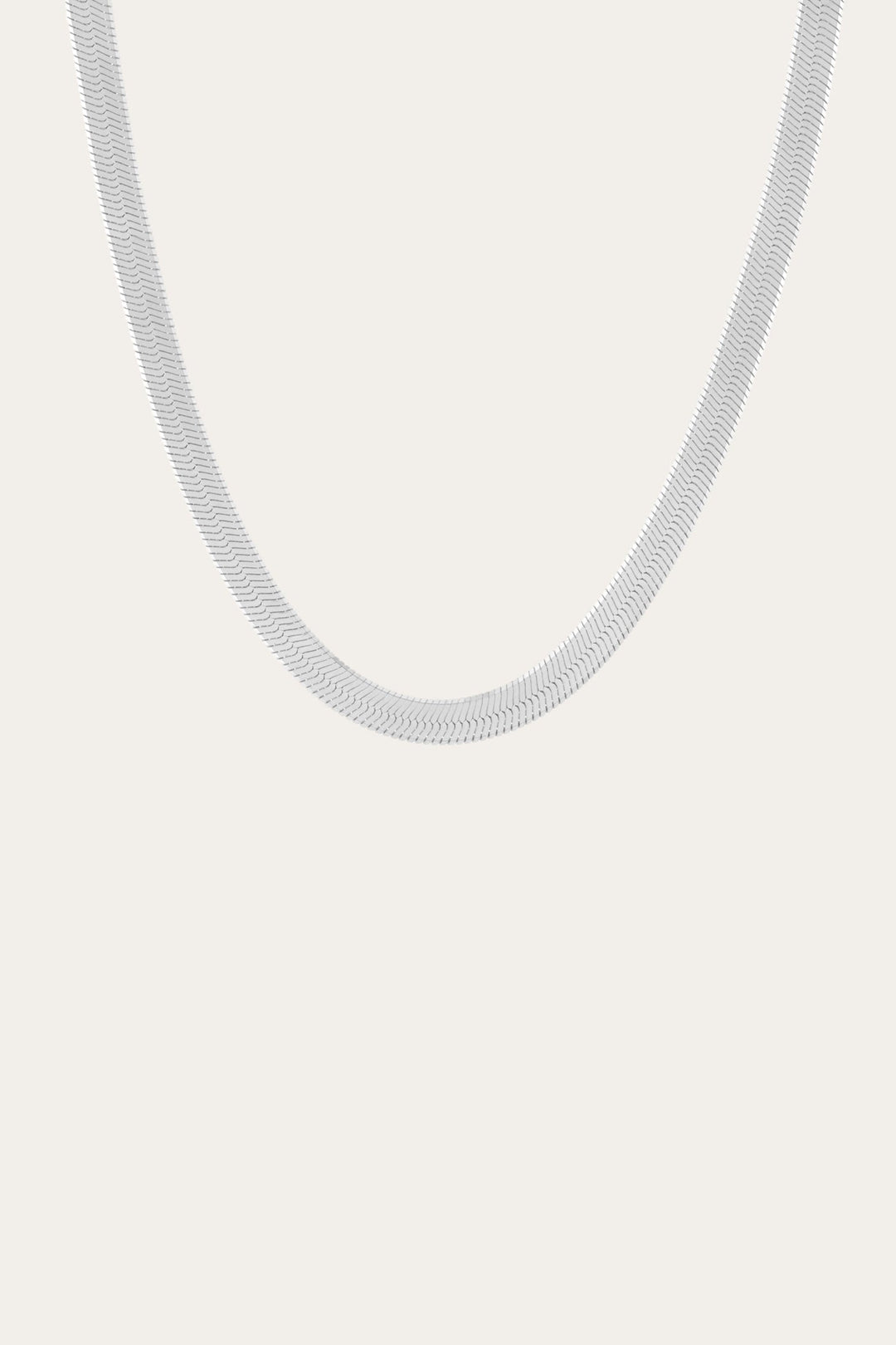 Frye Women’s Extra Bold Herringbone Necklace | Aurate x The Frye Company / Sterling Silver