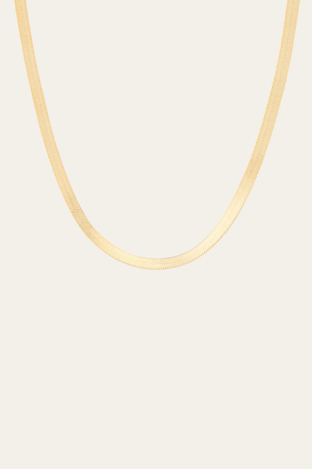 Frye Women’s Bold Herringbone Necklace | Aurate x The Frye Company / Yellow Vermeil