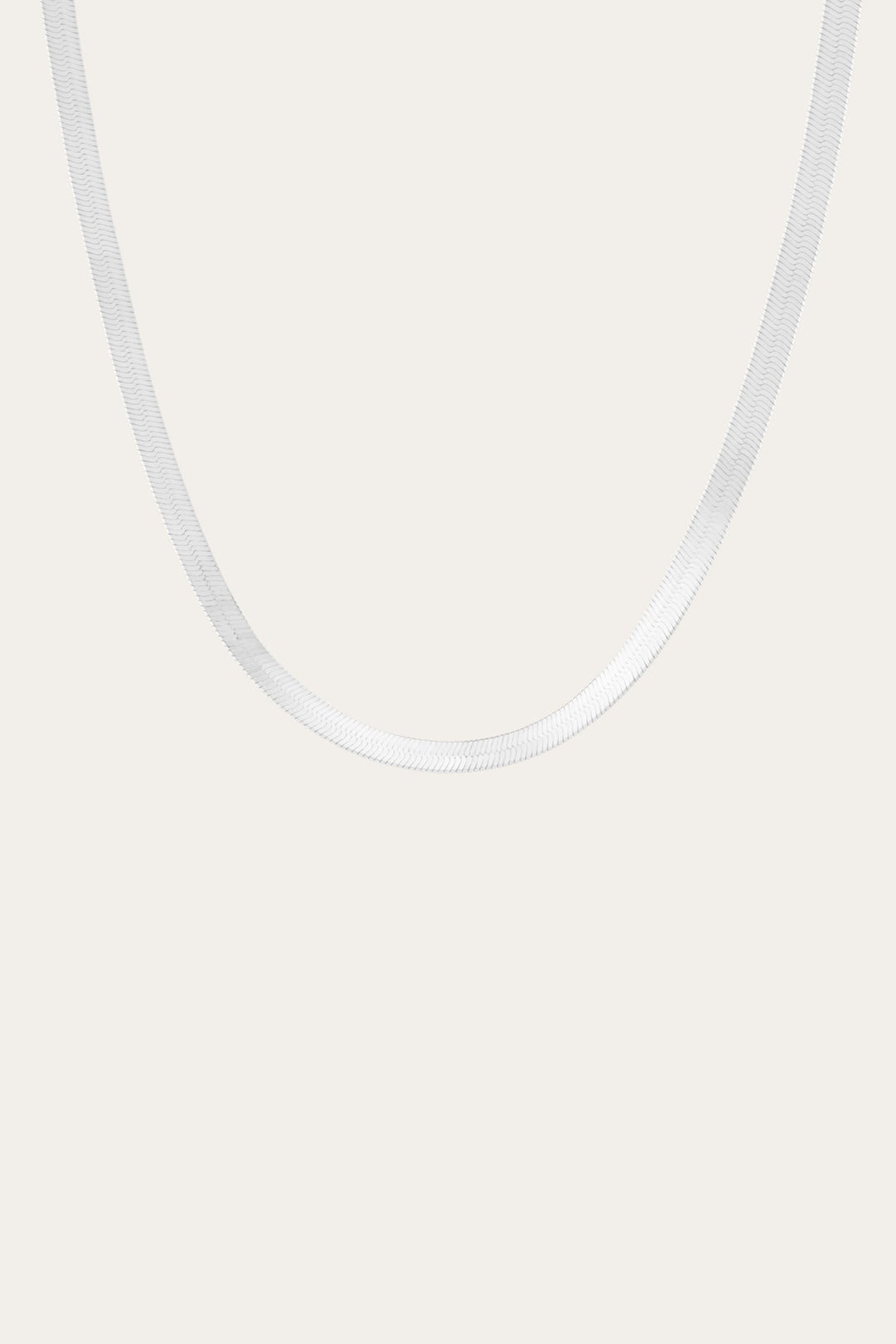 Frye Women’s Bold Herringbone Necklace | Aurate x The Frye Company / Sterling Silver