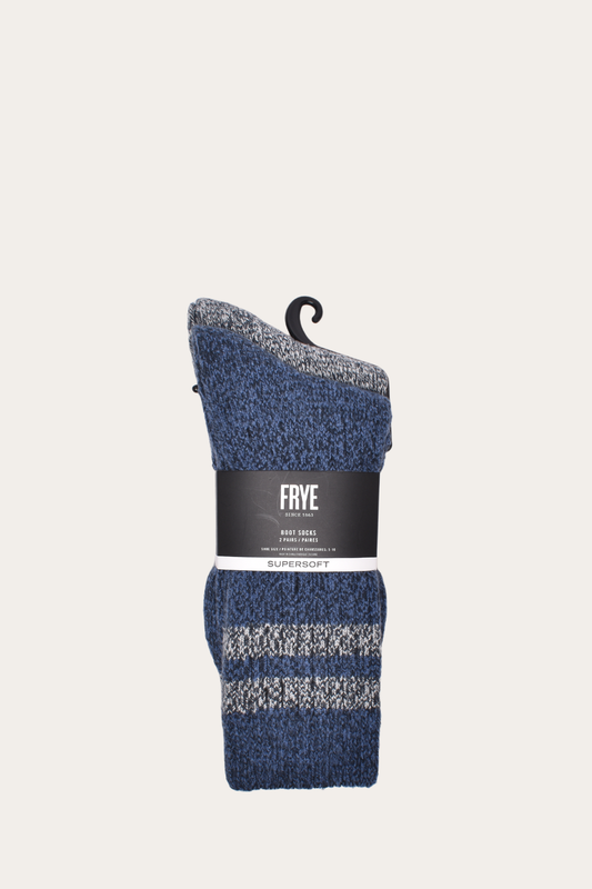 Frye Women’s Navy Super Soft Boot Socks 2 Pack / Navy