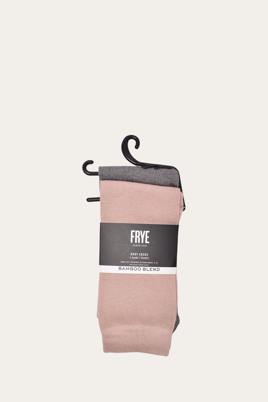 Frye Women’s Blush Bamboo Boot Socks 2 Pack / Blush