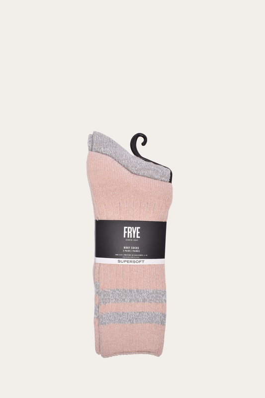 Frye Women’s Blush Super Soft Boot Socks 2 Pack / Blush