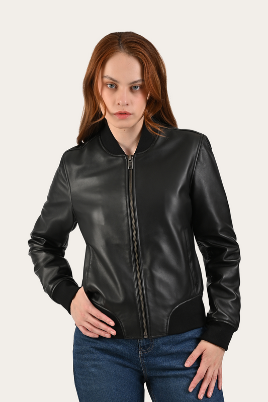 Frye Black Bolton Bomber Jacket / Black