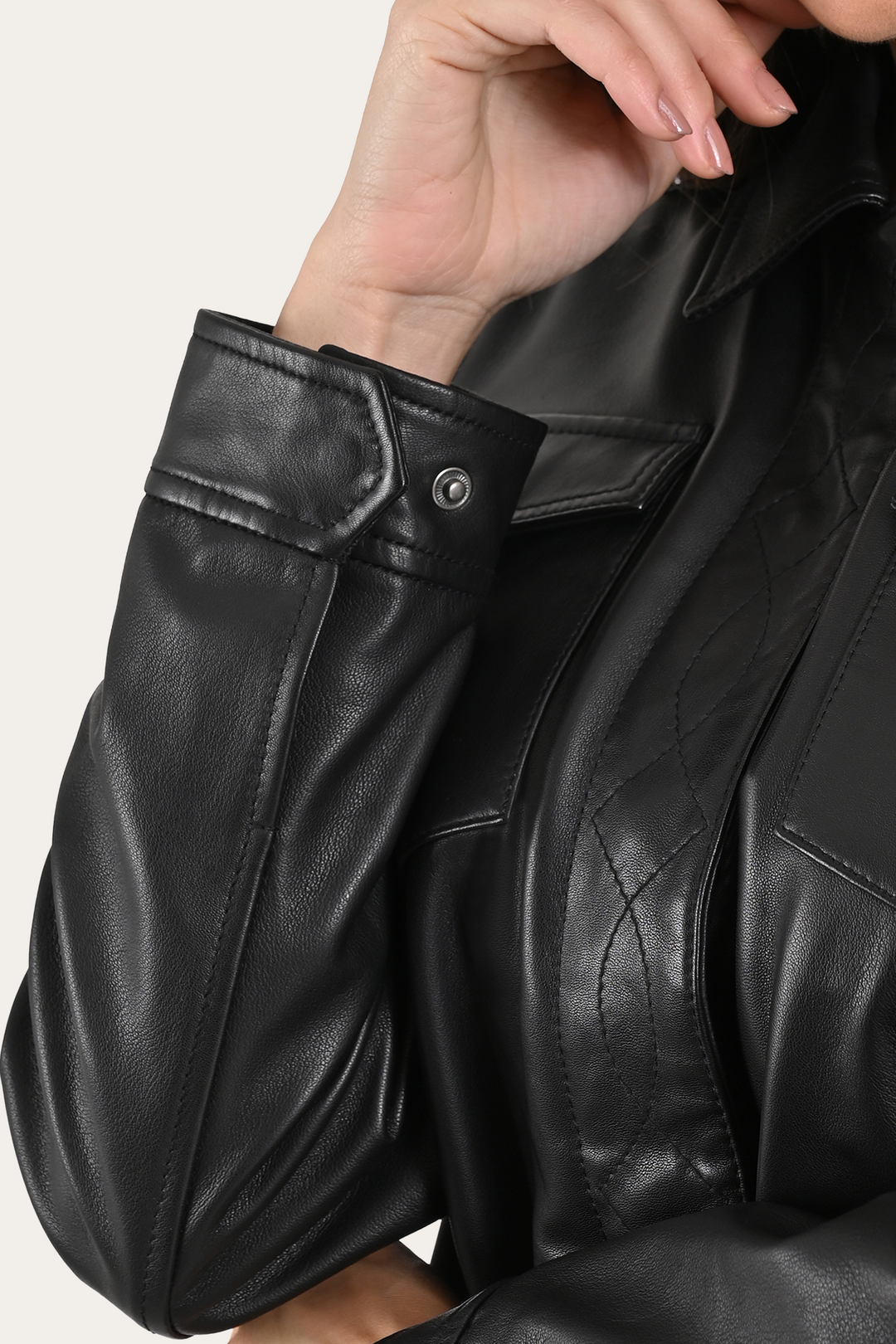 Frye Black Bailor Shirt Jacket / Black