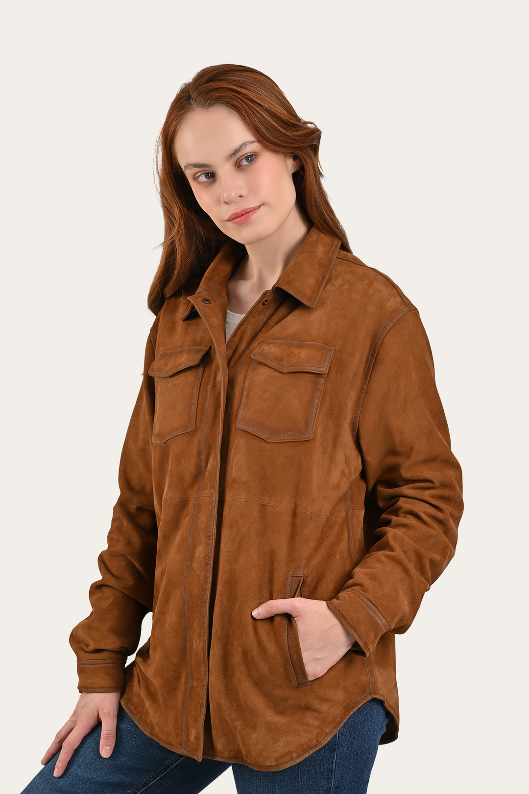 Frye Light Brown Avett Overshirt Jacket / Light Brown