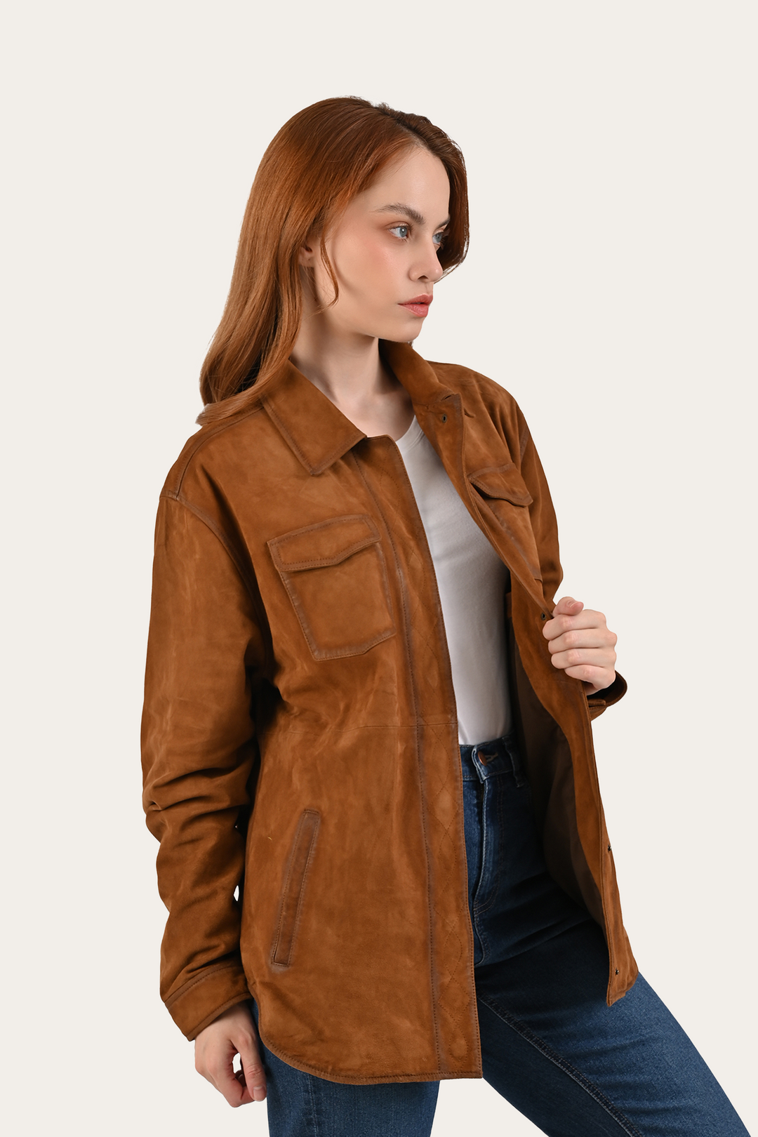 Frye Light Brown Avett Overshirt Jacket / Light Brown