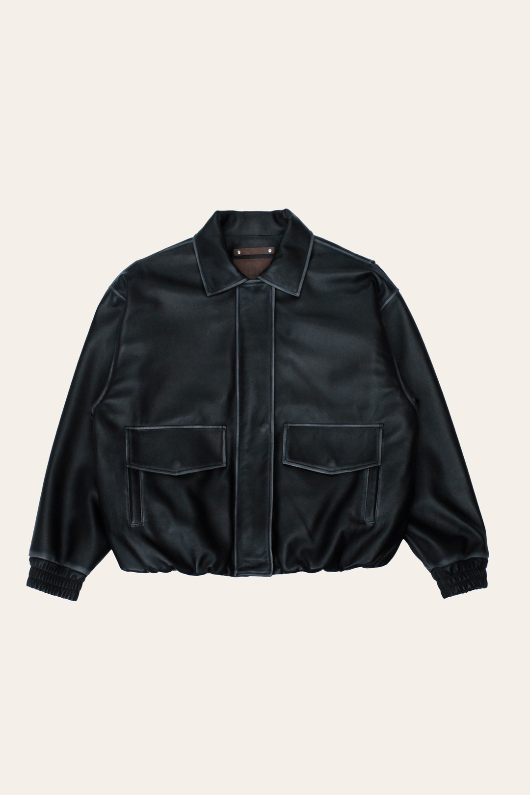 Frye Black Harper Oversized Bomber / Black