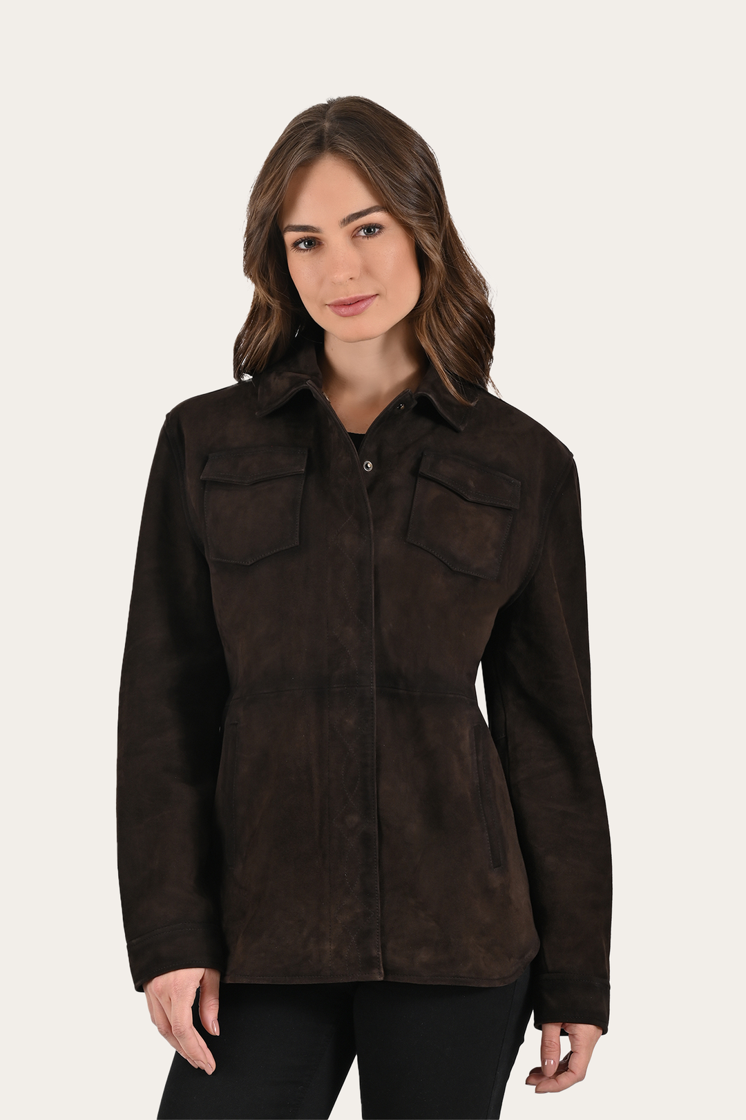 Frye Dark Brown Avett Overshirt Jacket / Dark Brown